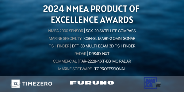 Furuno y MaxSea vuelven a ser galardonados en los NMEA Awards 2024